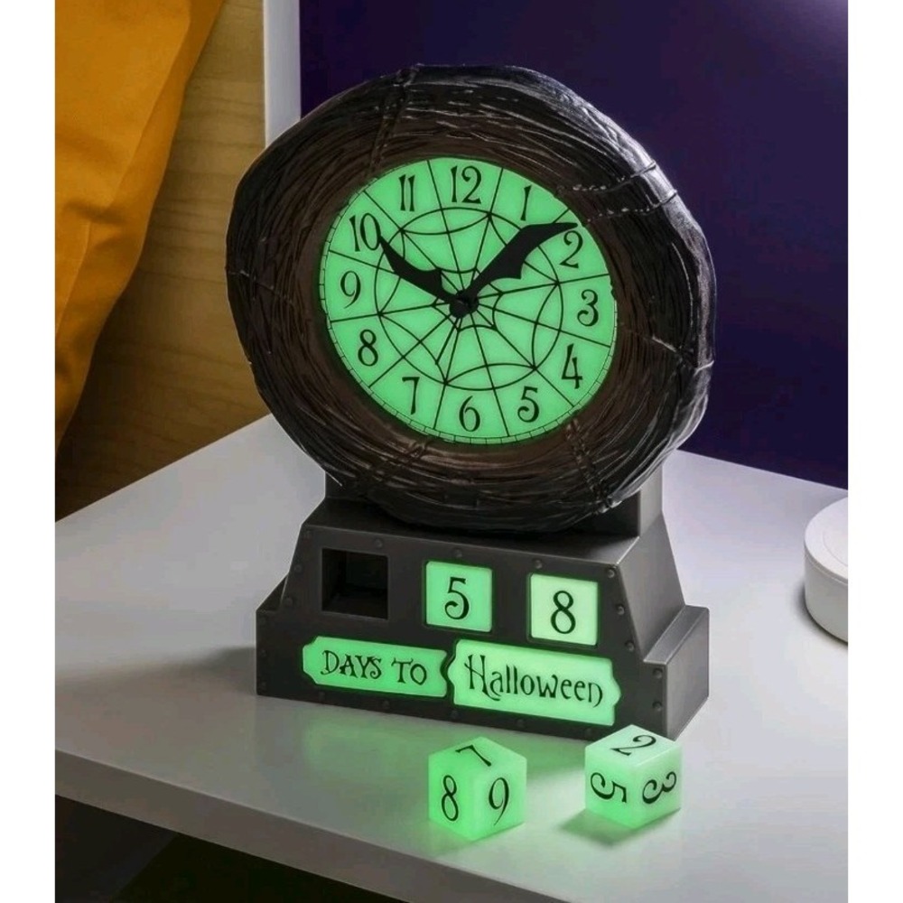 Disney Tim Burton's Nightmare Before Christmas Alarm Clock Halloween Countdown